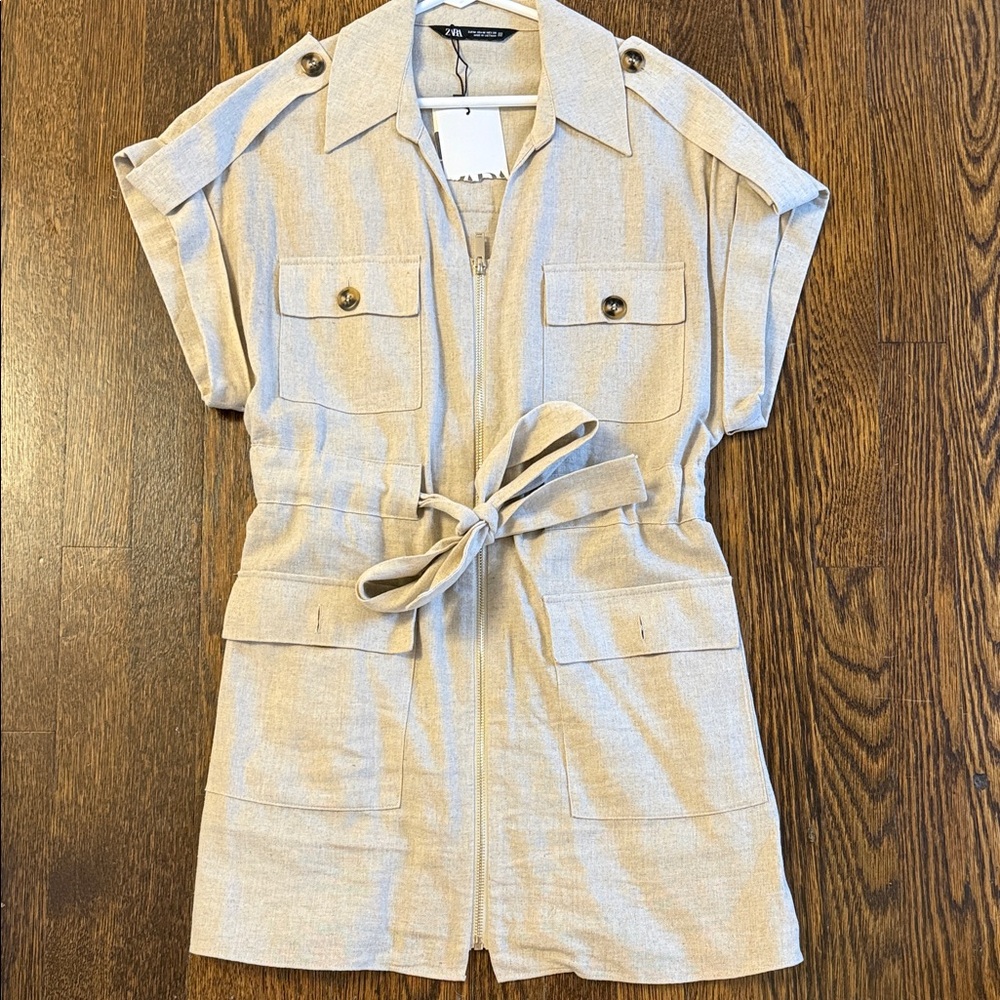 Zara Short Sleeve Belted Dress